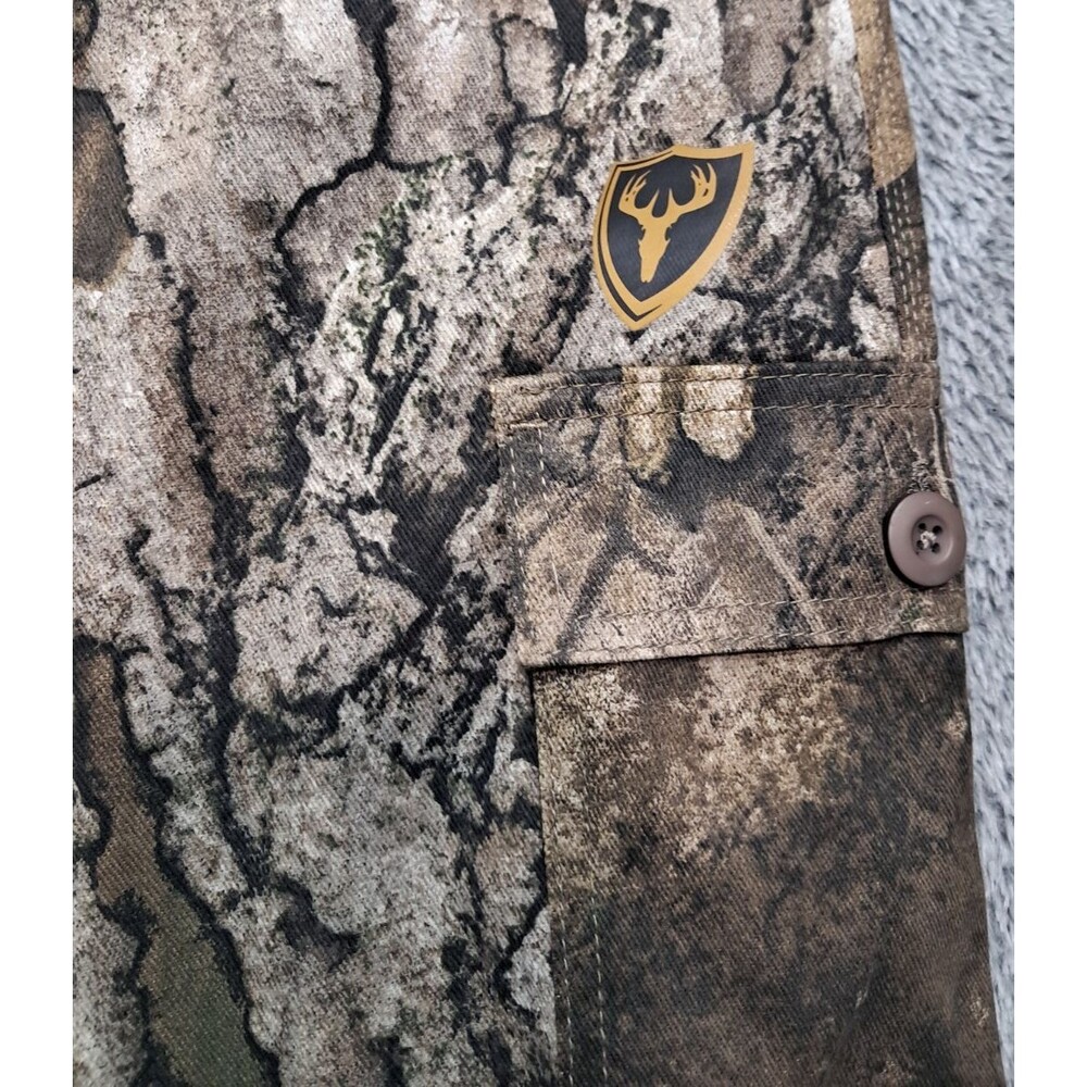 New Realtree APX Shield Hunting Pants Mens 2XL Brown Camo Cargo S3 Scent Control - Picture 3 of 11